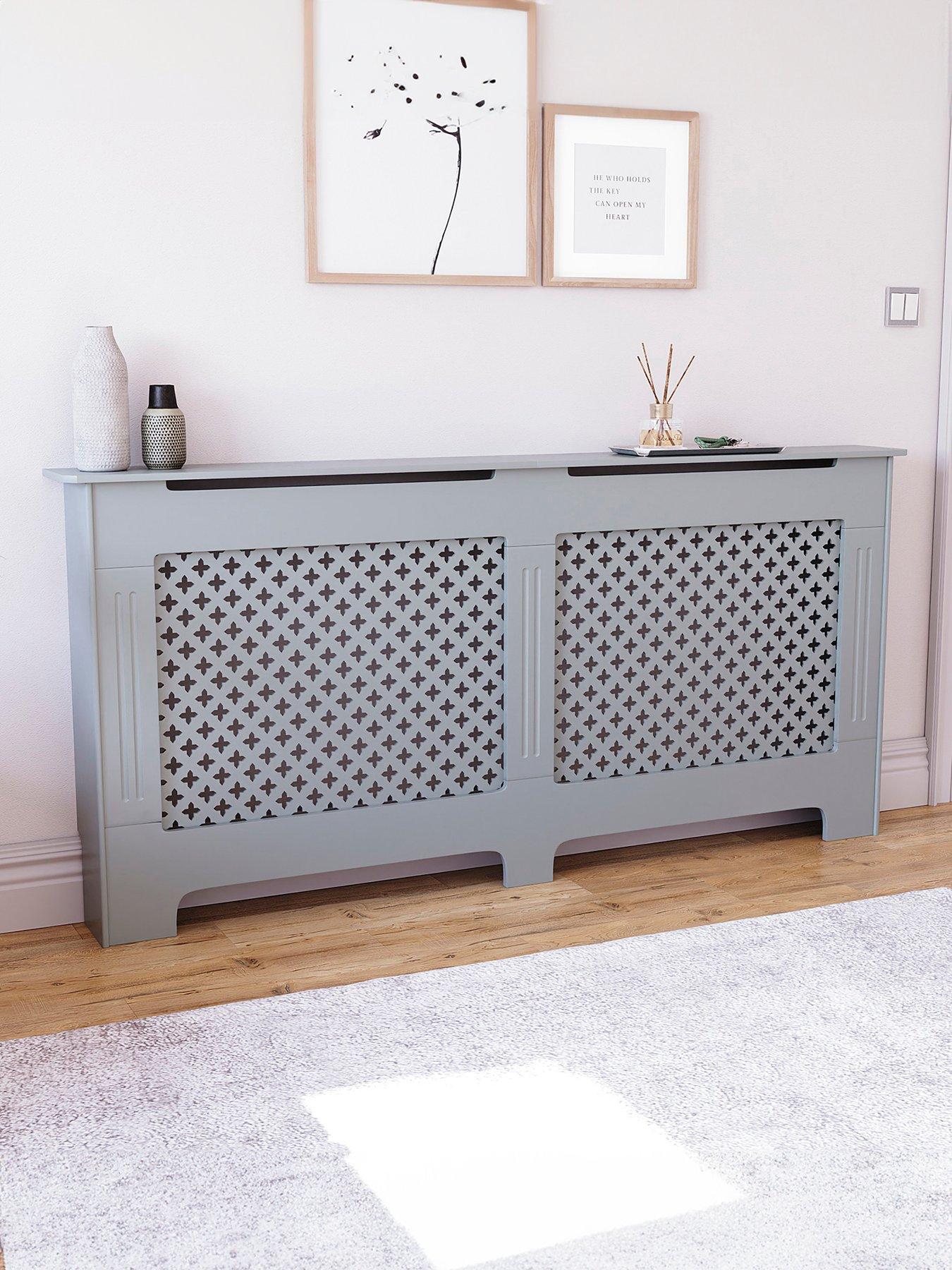 Vida Designs Oxford Extra Large Radiator Cover - Olive Grey