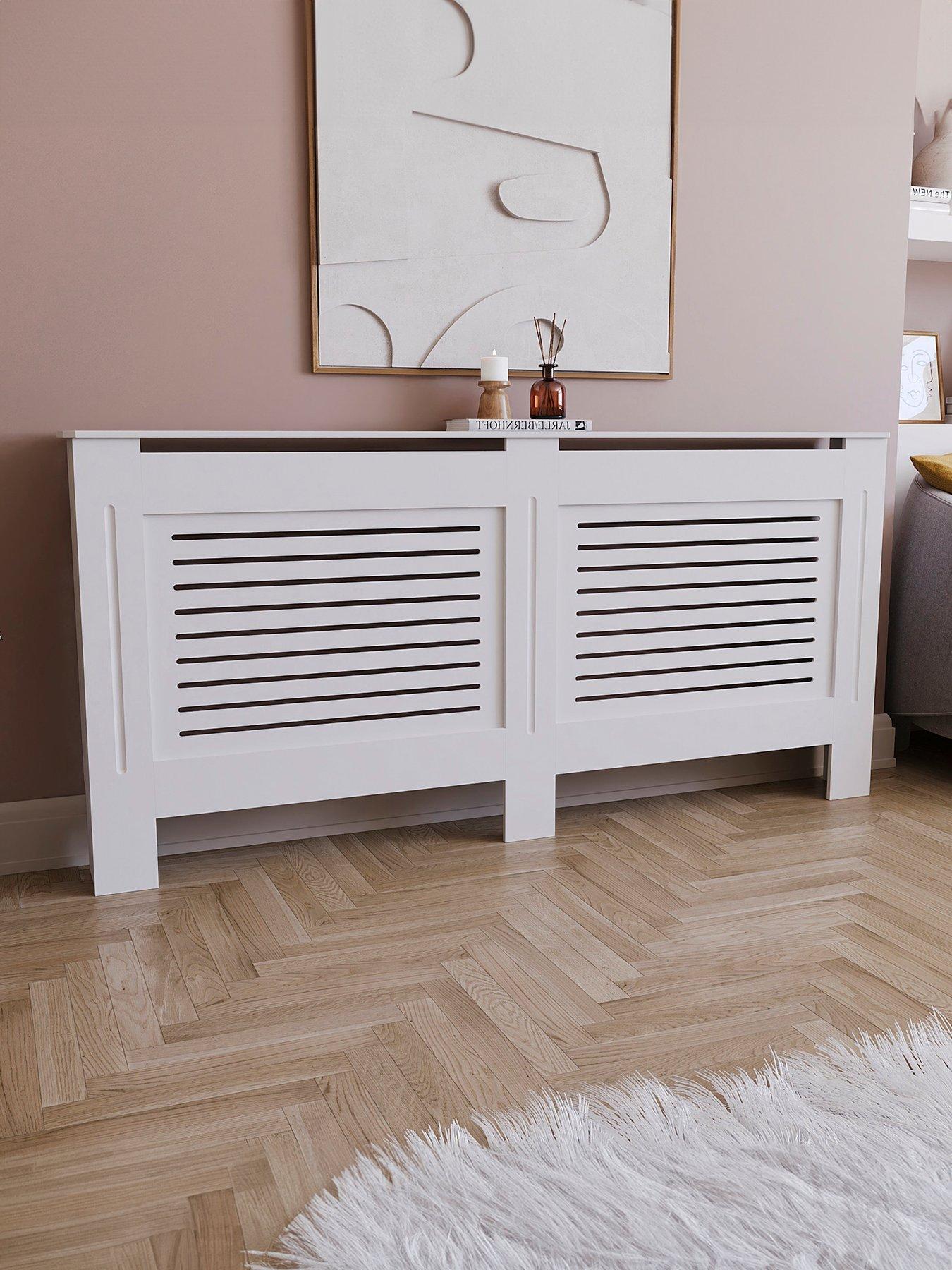 Image 1 of 6 of Vida Designs Milton Extra Large Radiator Cover - White