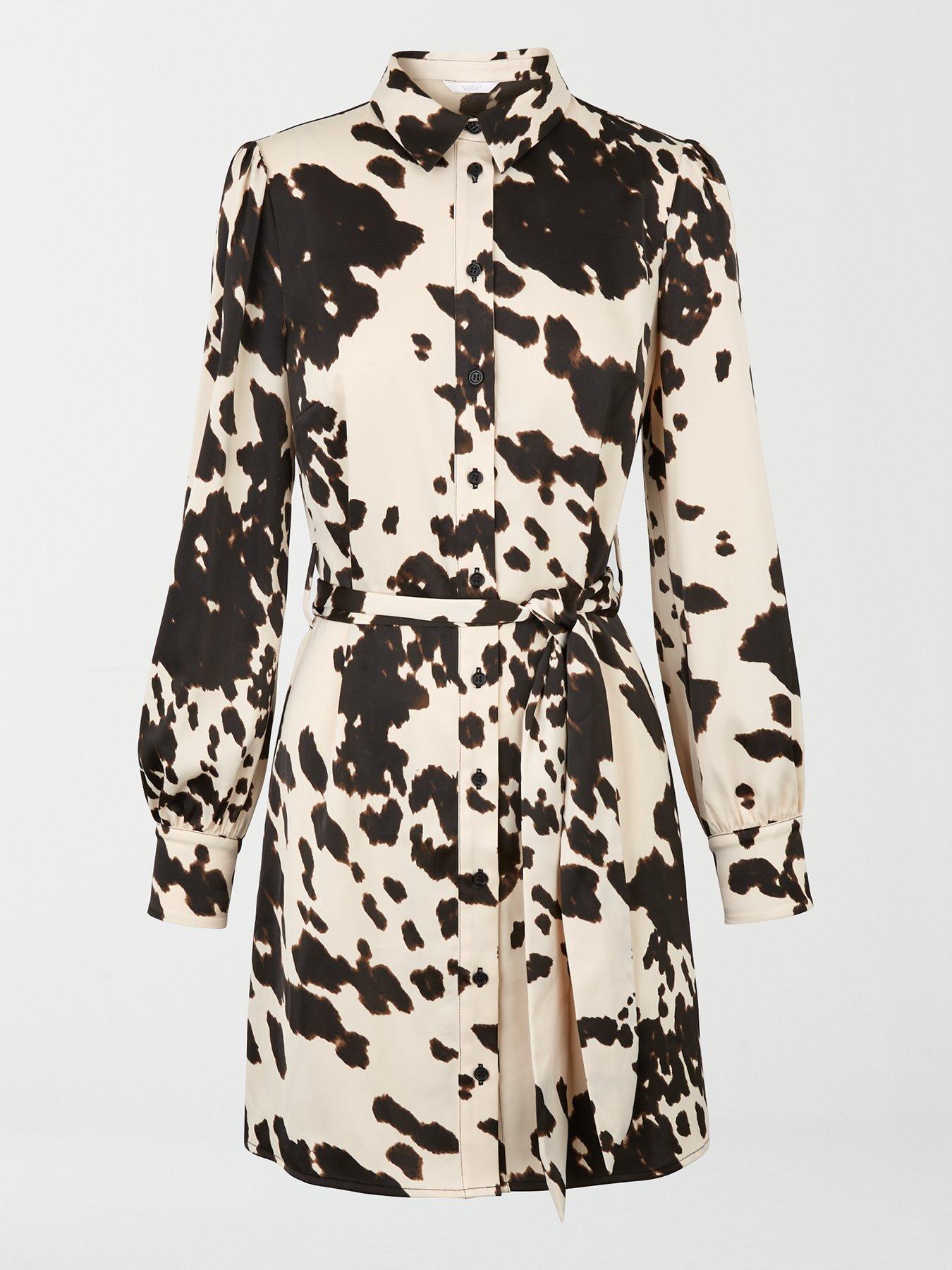 Cow print hotsell shirt dress