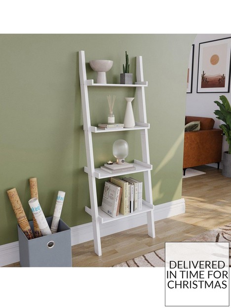 vida-designs-york-4-tier-ladder-bookcase-white