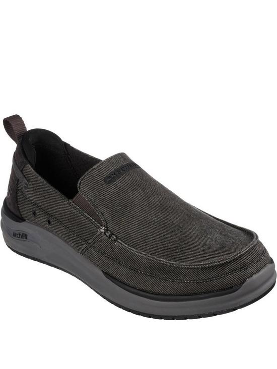 Skechers 204605 - Arch Fit Melo Casual - Black | very.co.uk