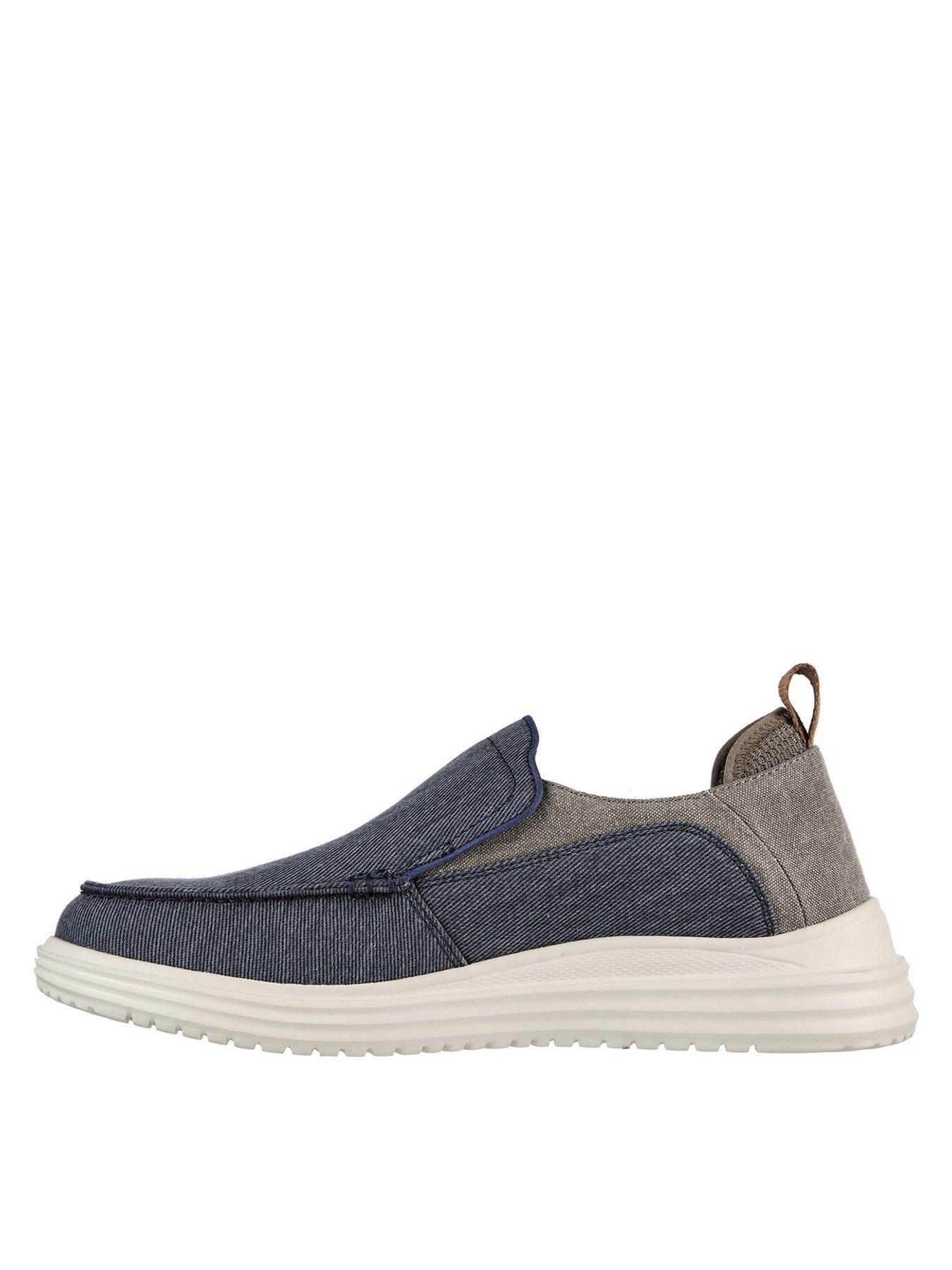 Skechers 204472 - Proven - Evers Casual - Navy/Brown | very.co.uk