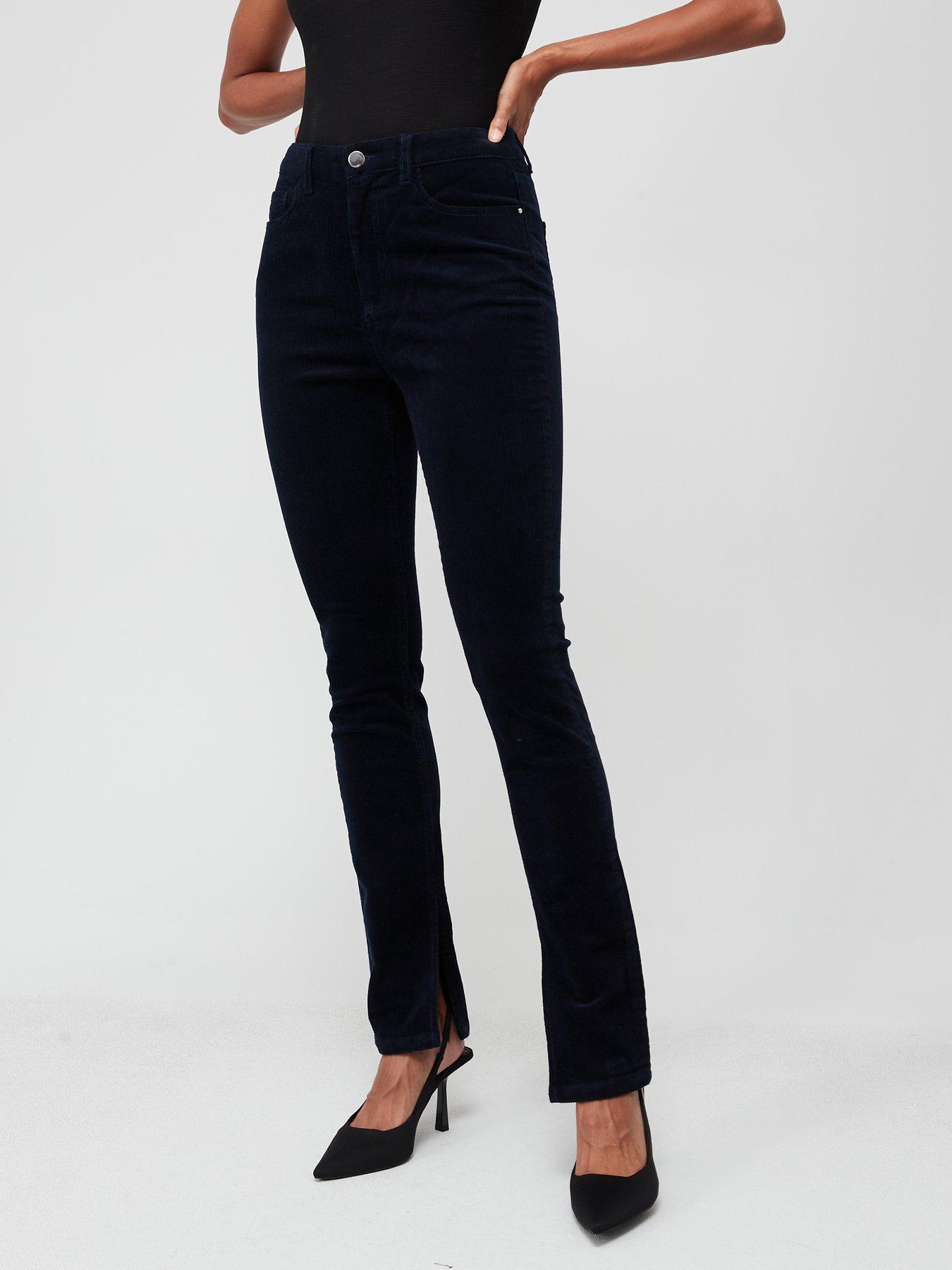 womens navy skinny trousers