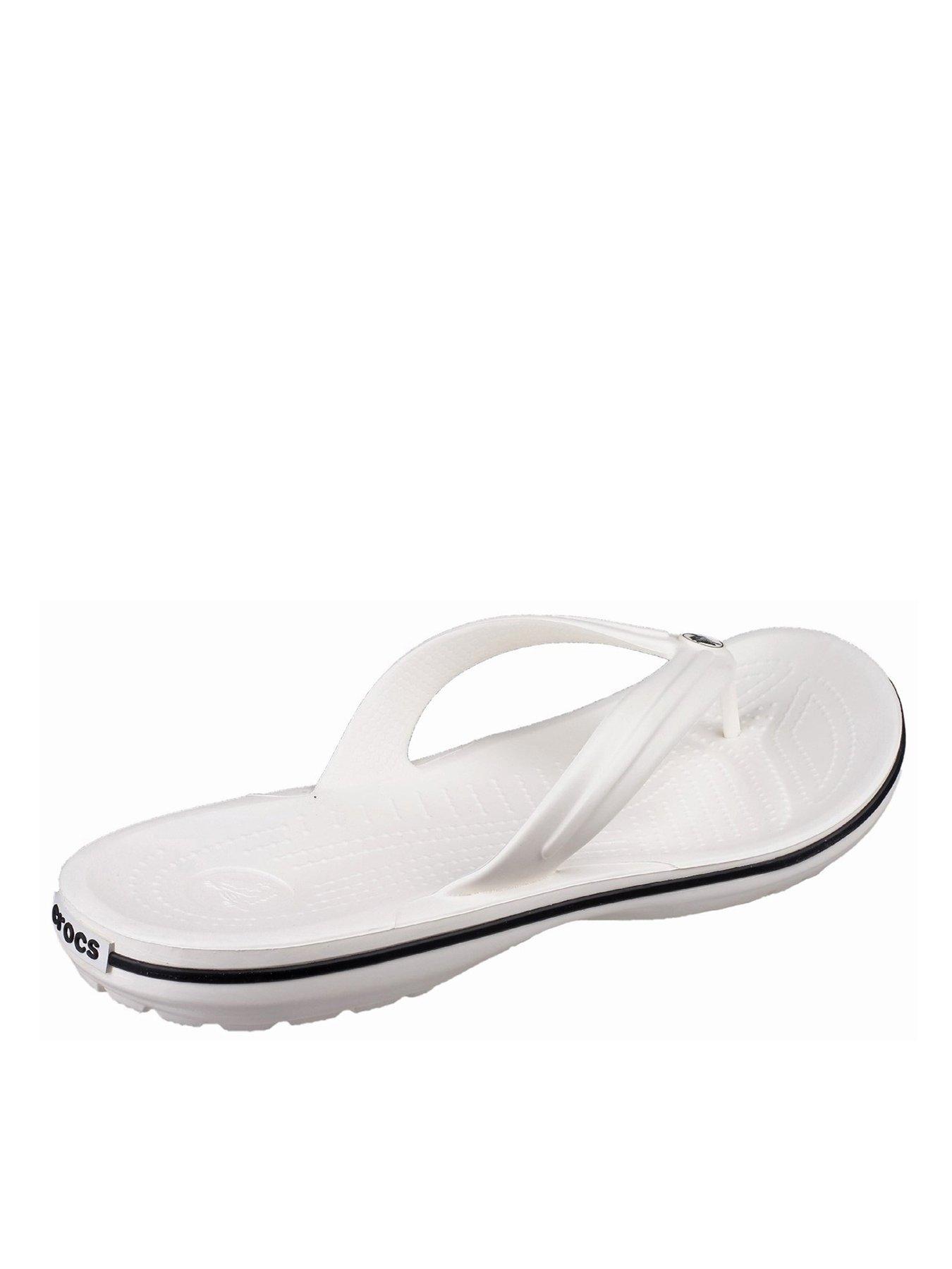 Mens white sale flip flops