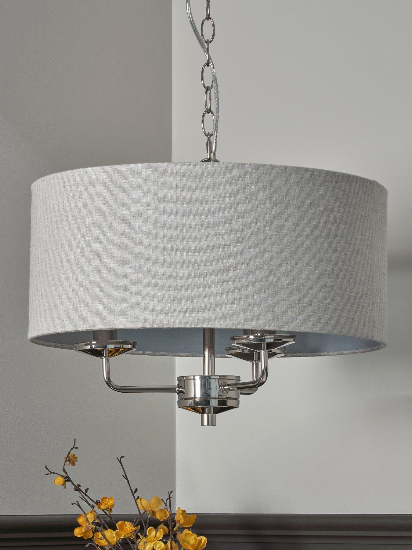 Product photograph of Very Home Mika 3 Light Pendant from very.co.uk