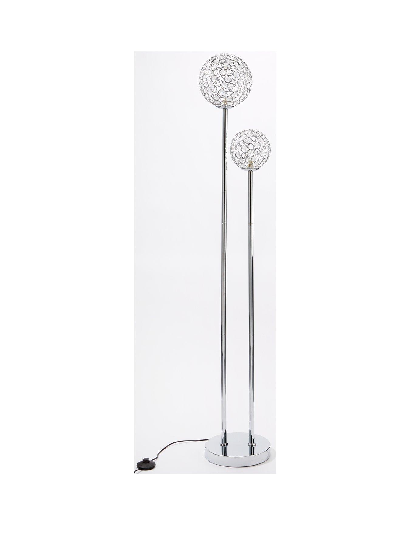 Product photograph of Darlington 2 Light Floor Lamp from very.co.uk