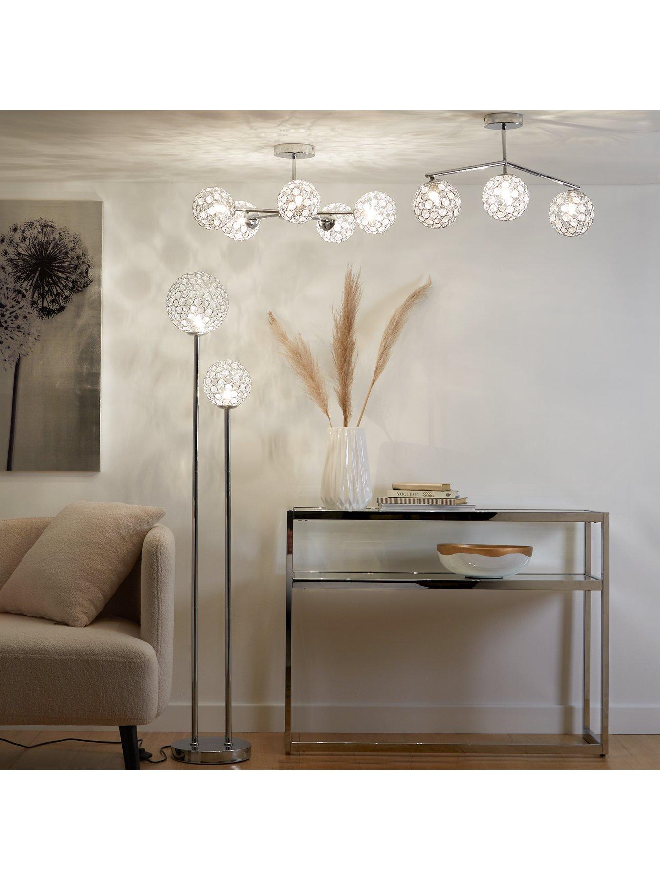 Very Home Darlington 2 Light Floor Lamp very.co.uk