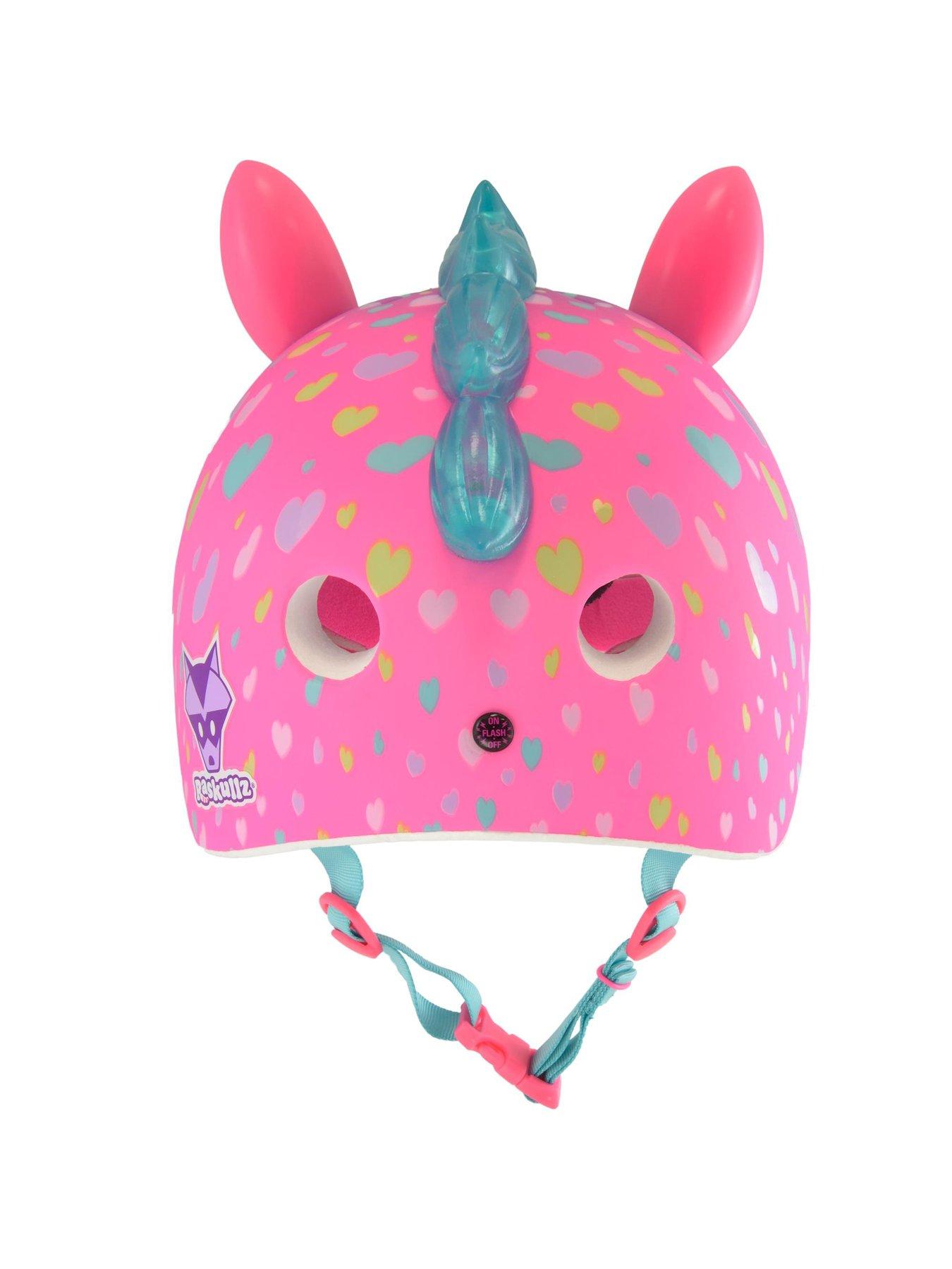 Raskullz rainbow unicorn 2025 child bike helmet