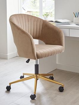 Product photograph of Very Home Solar Office Chair - Taupe from very.co.uk