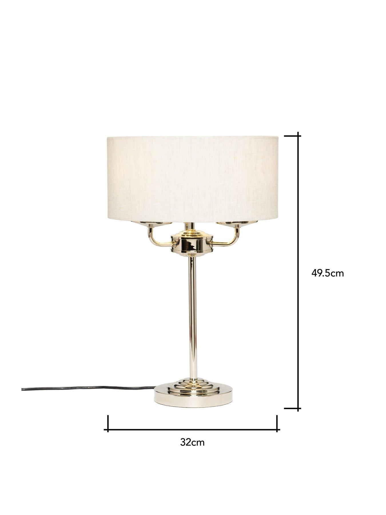 Image 6 of 6 of The Very Collection Mika 3 Light Table Lamp