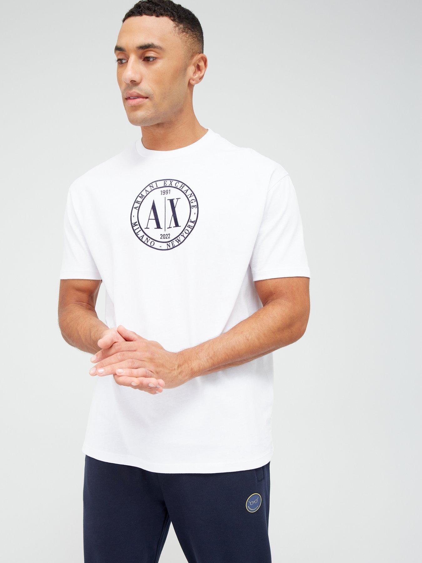 Armani Exchange Ax Circle Logo T-Shirt - White 