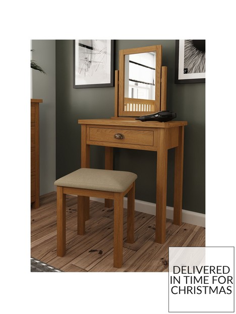 k-interiors-shelton-part-assembled-solid-wood-dressing-table-stool-and-mirror-set