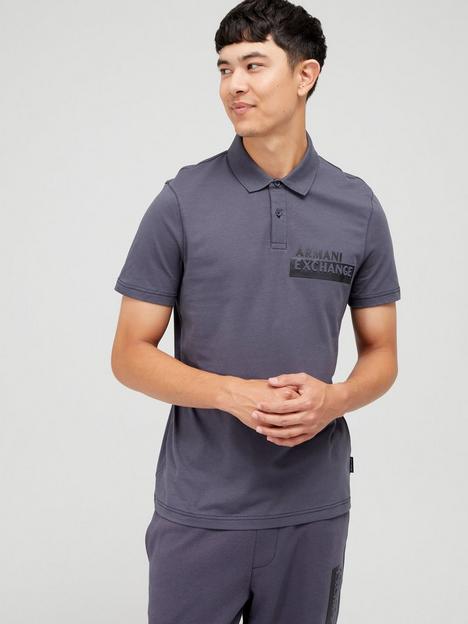 armani-exchange-debossed-textured-logo-polo-shirt-dark-grey