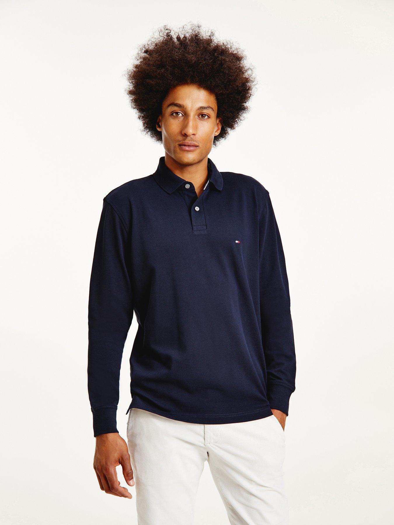 Tommy Hilfiger 1985 Regular Long Sleeve Polo Shirt - Desert Sky Navy