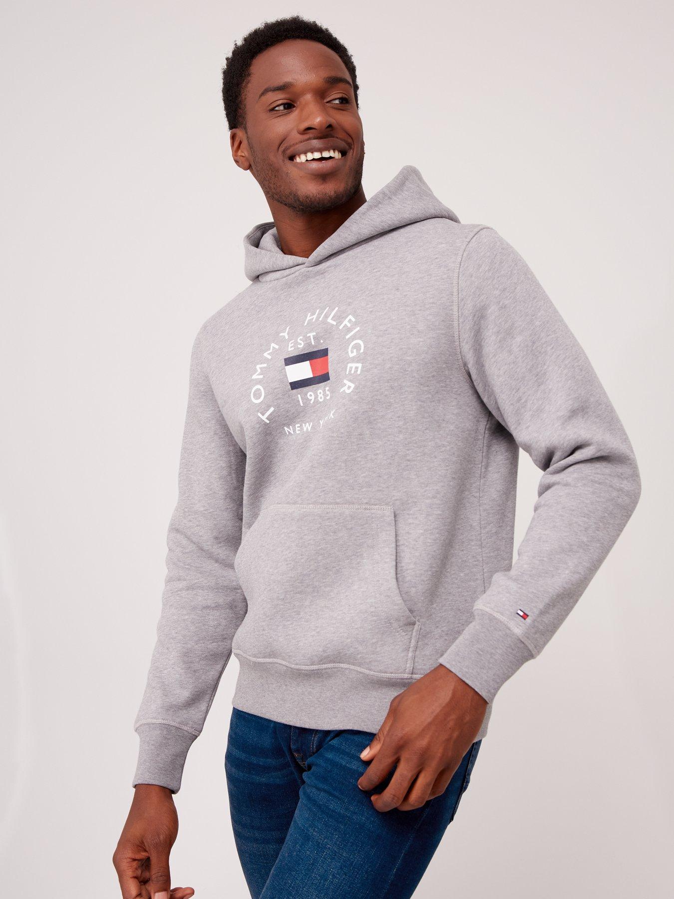 Tommy Hilfiger Hilfiger Flag Arch Overhead Hoodie | very.co.uk