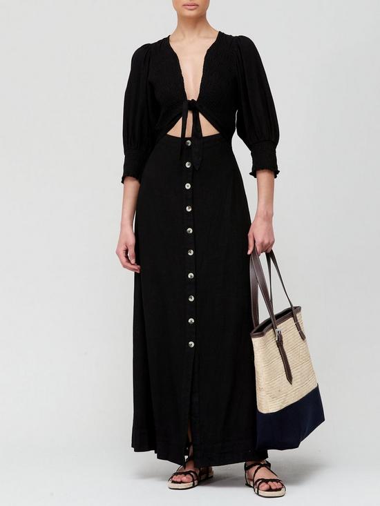 FREE PEOPLE String Of Hearts Maxi Dress - Black | very.co.uk