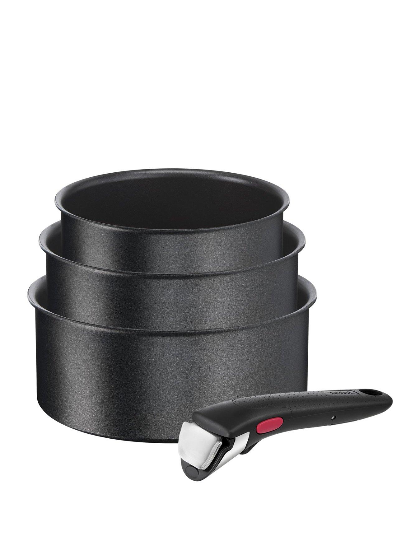 Image 1 of 7 of Tefal Ingenio Daily Chef 4pc Removable Handle, Stackable Induction Pan Set L7629002