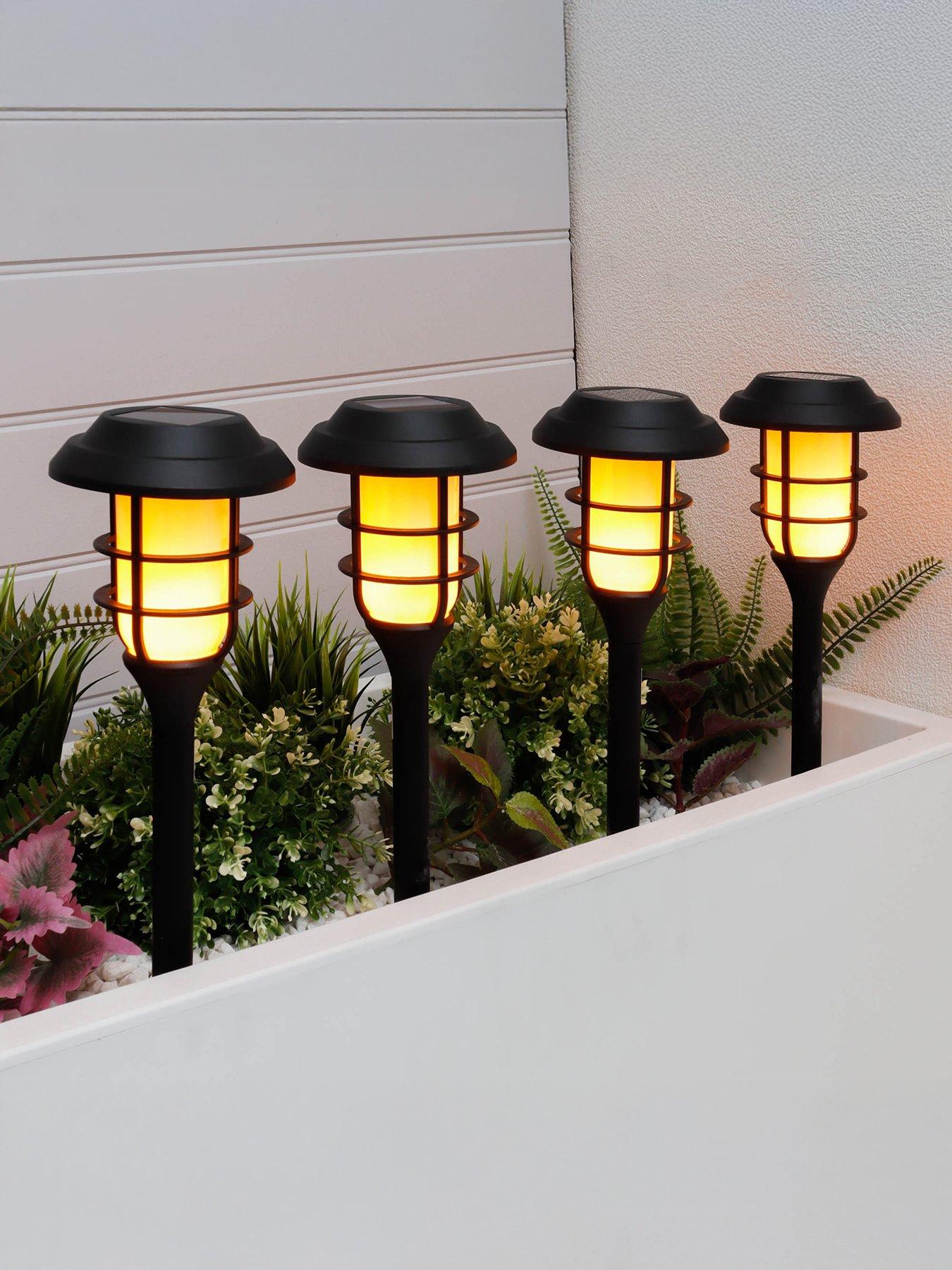 Product photograph of Streetwize Solar Stake Lights - Flame Effect Led from very.co.uk
