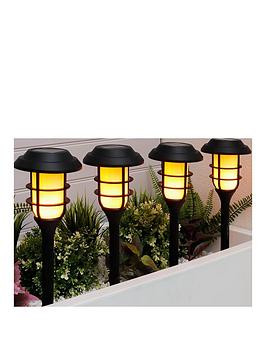 Product photograph of Streetwize Solar Stake Lights - Flame Effect Led from very.co.uk