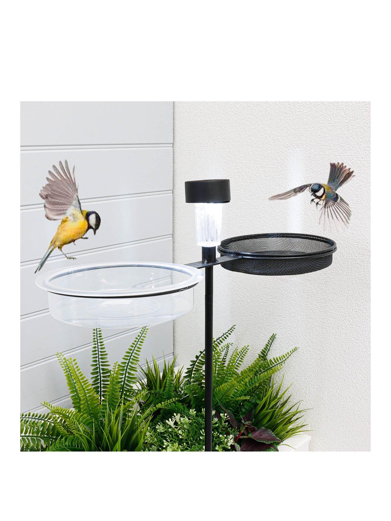 Product photograph of Gardenwize Freestanding Bird Feeder With Solar Led from very.co.uk