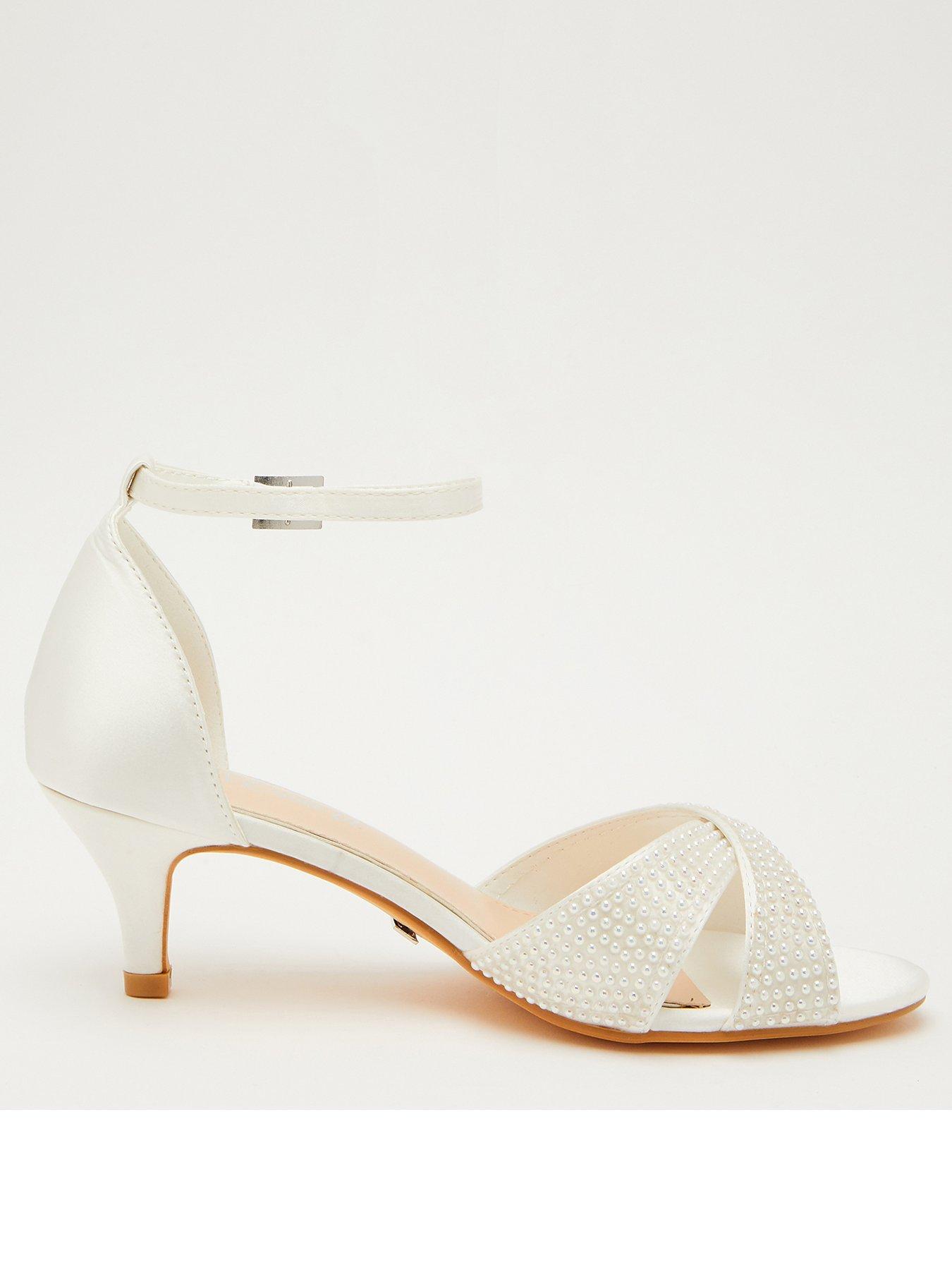 White wedding discount shoes wide fit