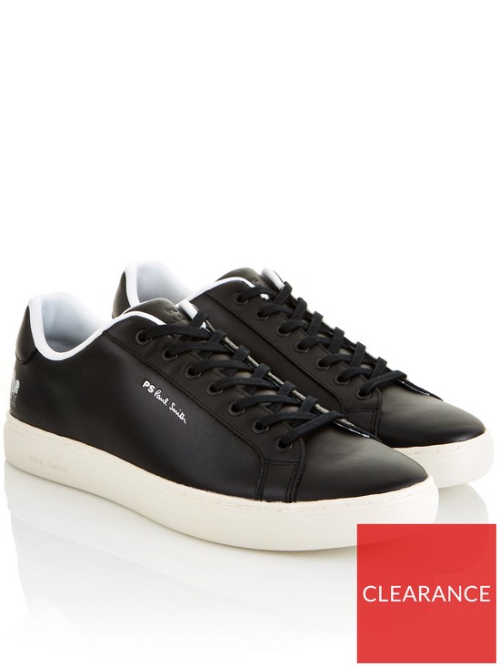 front image of ps-paul-smith-mens-rex-trainers-black
