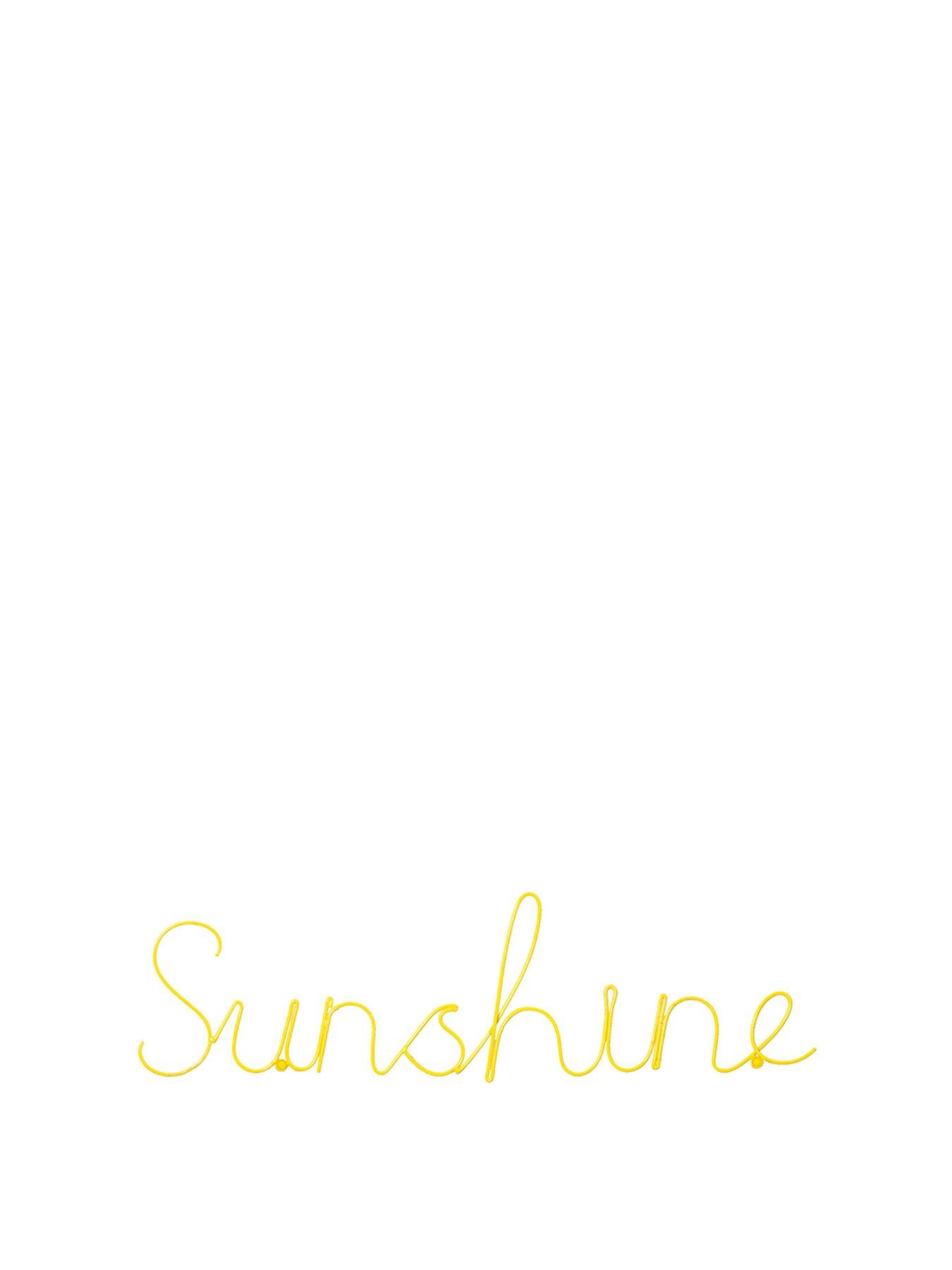 Product photograph of Bombay Duck Sunshine Wire Word Yellow from very.co.uk