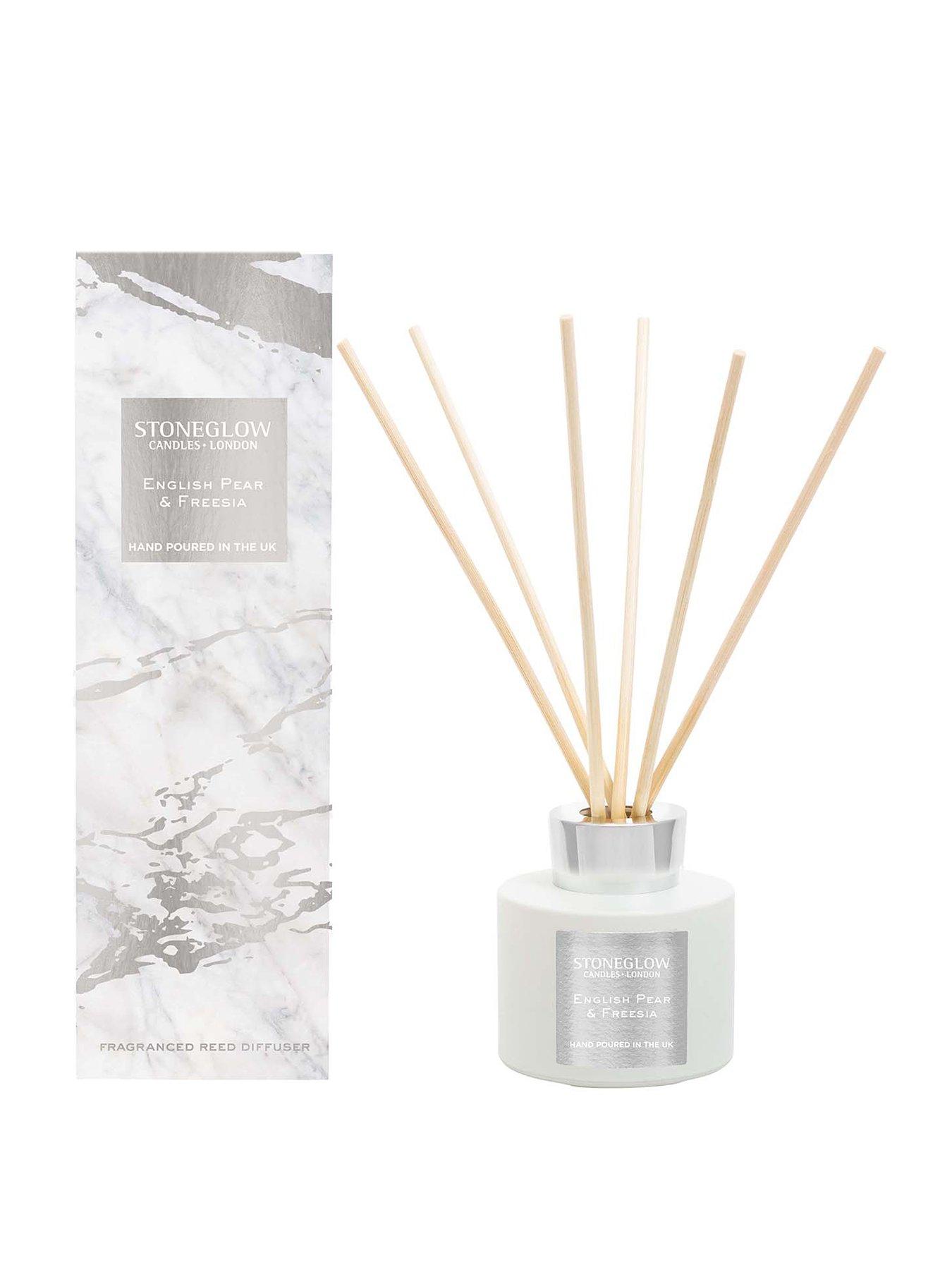 Product photograph of Stoneglow Luna Reed Diffuser - English Pear Freesia from very.co.uk