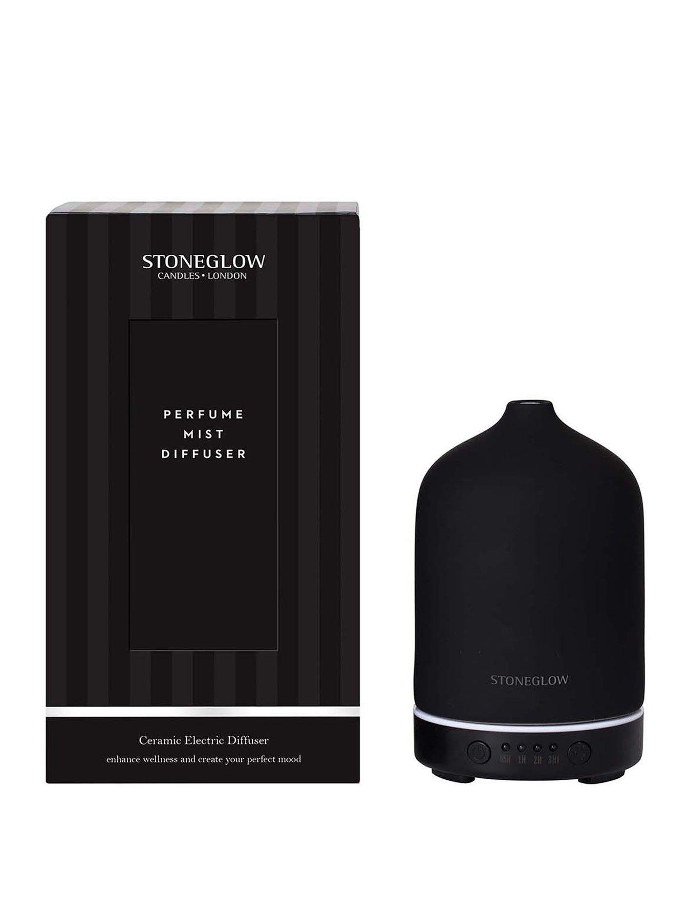 Product photograph of Stoneglow Modern Classics Perfume Mist Diffuser - Black from very.co.uk