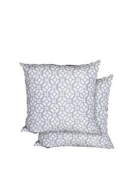 Product photograph of Streetwize Accessories Geometric Pair Of Scatter Cushions from very.co.uk