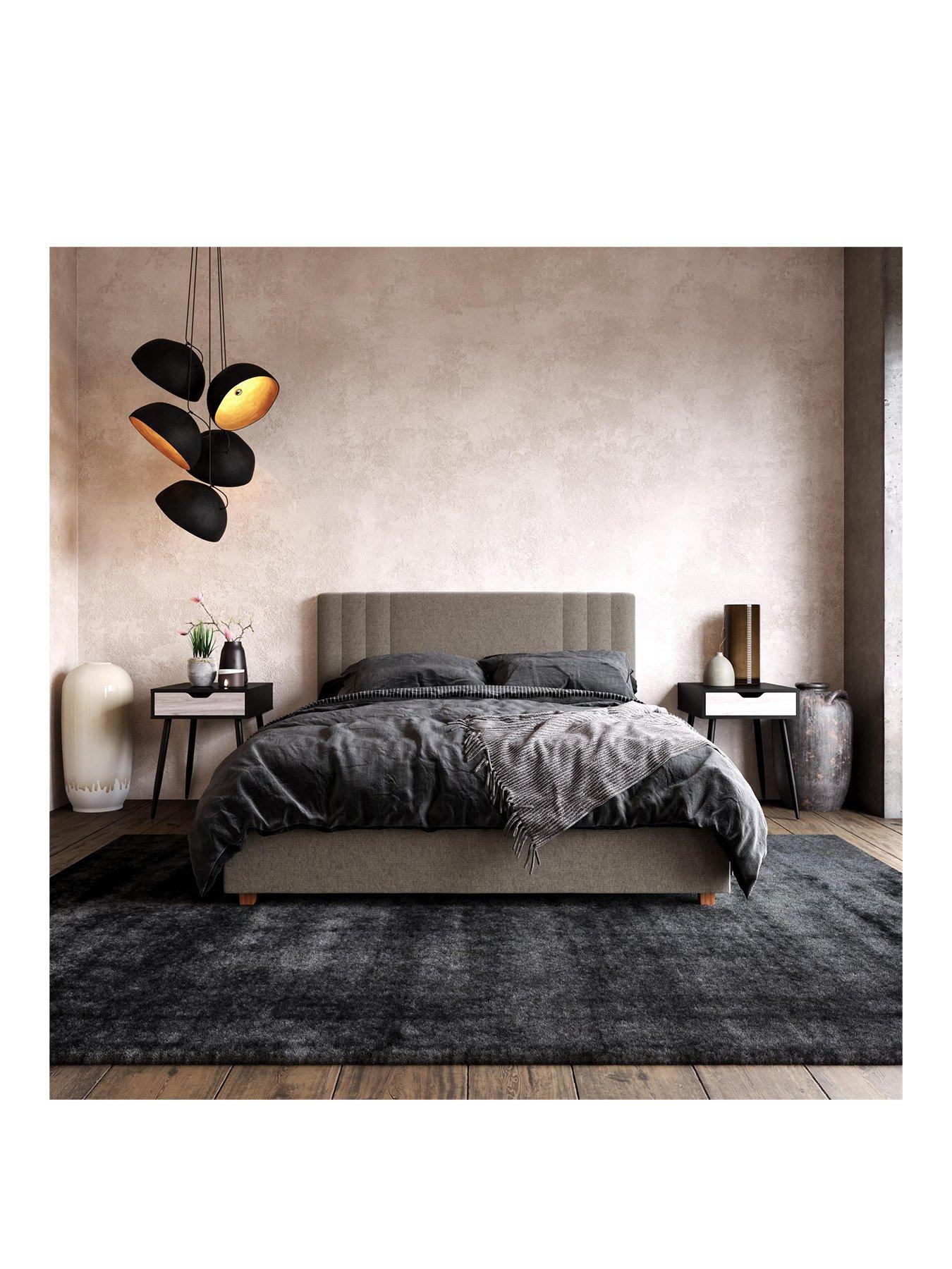 Product photograph of Queer Eye Charis Linen Double Bed from very.co.uk