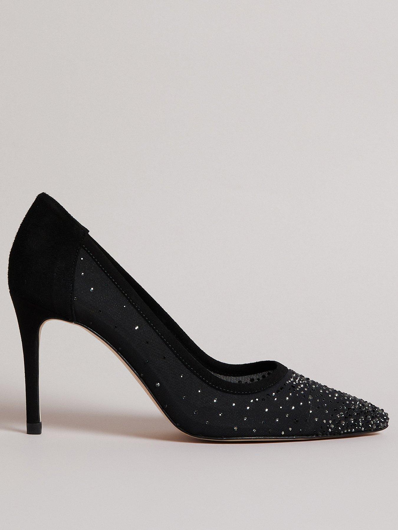 Ted Baker Ladies Ryalay Diamante Court Shoe - Black | very.co.uk