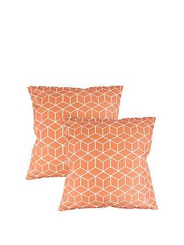 Product photograph of Streetwize Accessories Cube Design Pair Of Scatter Cushions from very.co.uk