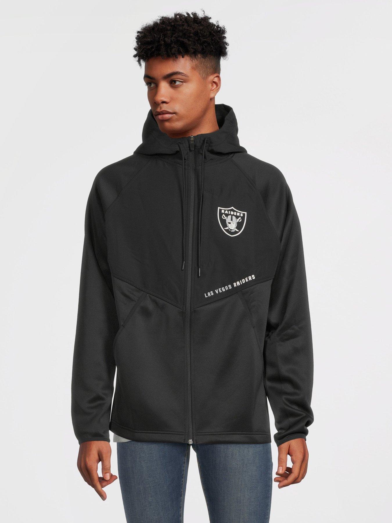 LAS VEGAS RAIDERS TAKE THE FIELD TRI-COLOR BLOCK HOODED FLEECE PULLOVE