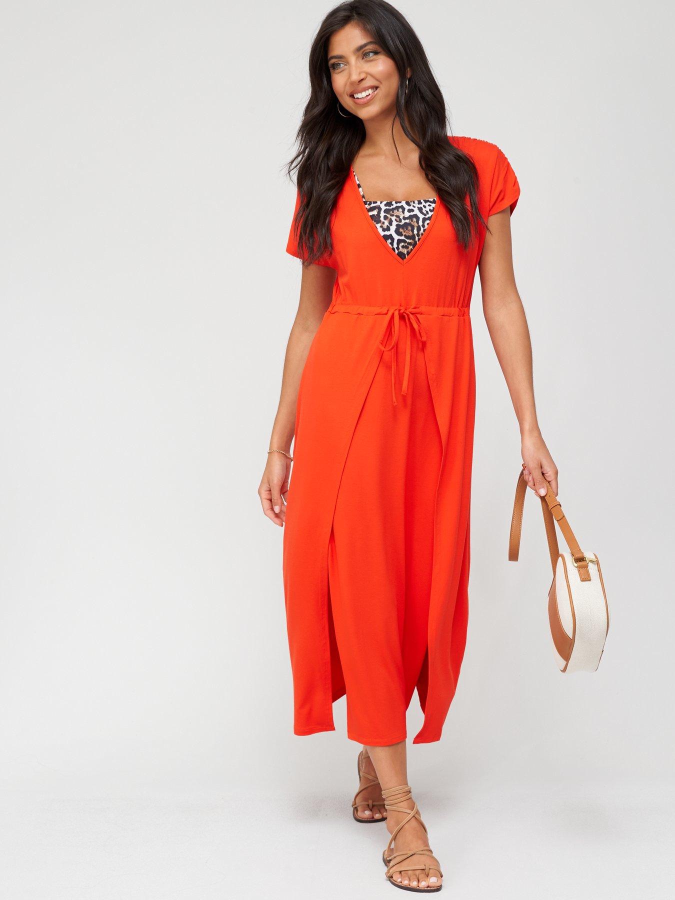 red beach dresses uk