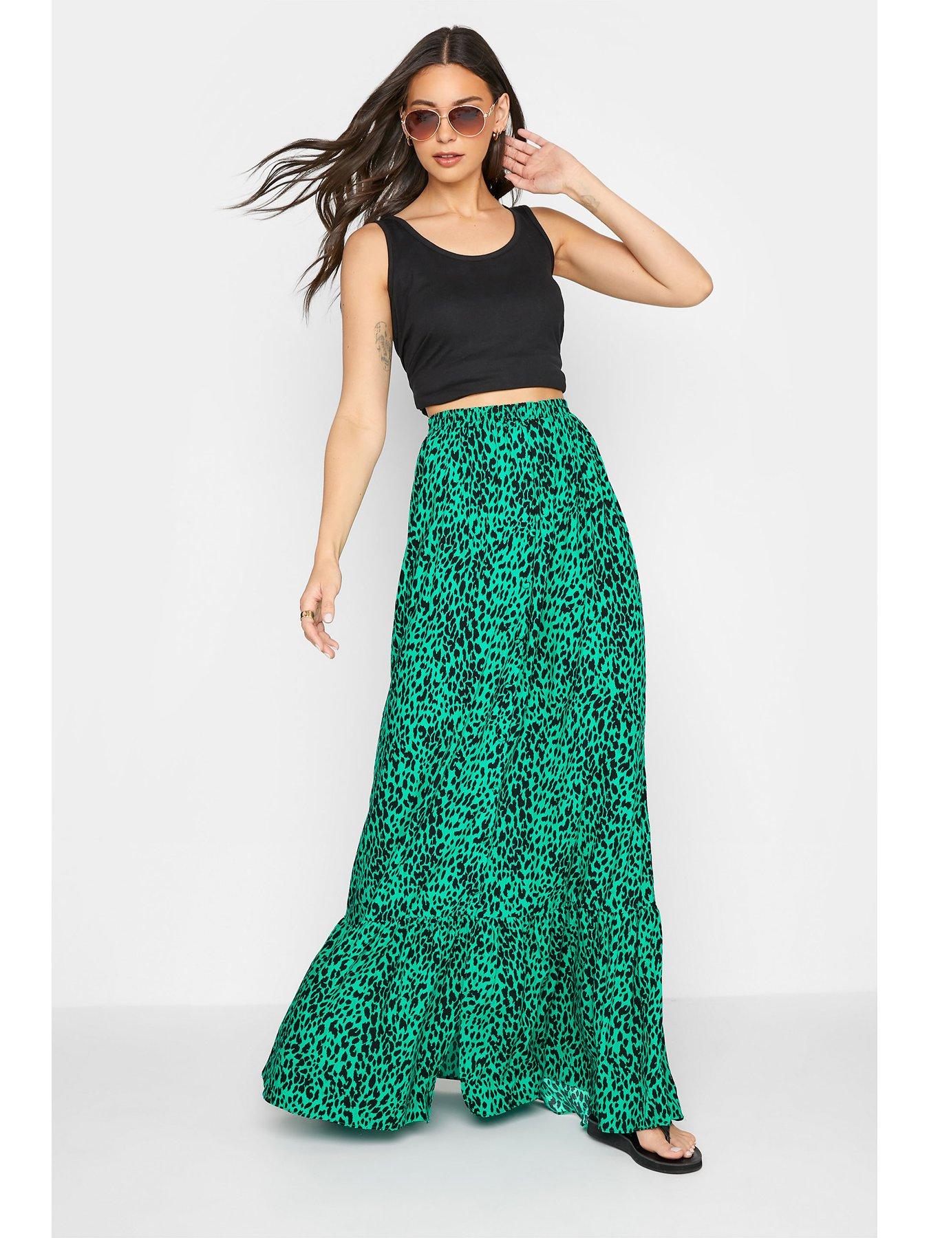 Green animal hotsell print skirt