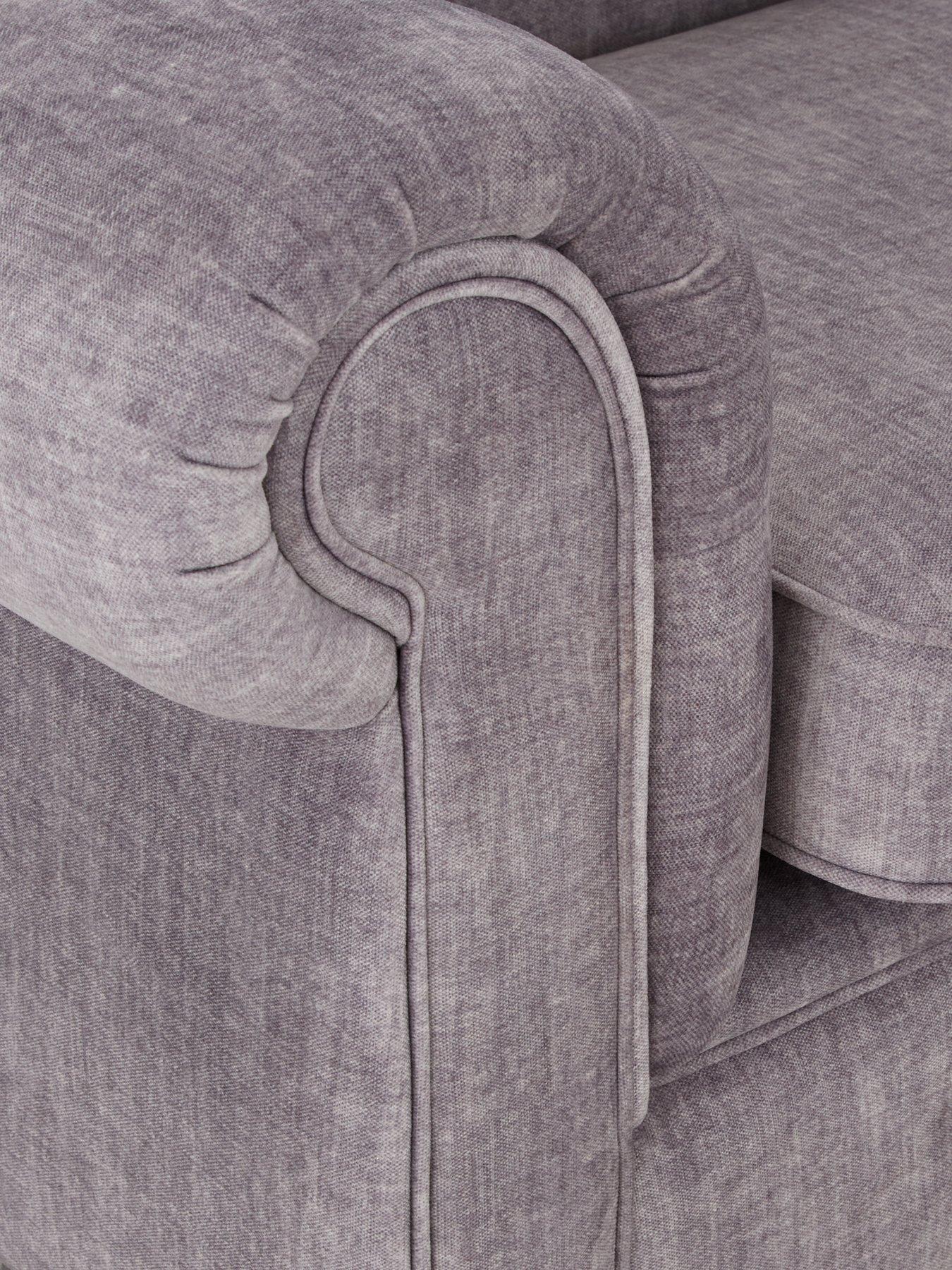 Image 4 of 7 of Very Home Laura Chesterfield&nbsp;Fabric Armchair - Grey&nbsp;- FSC&reg; Certified
