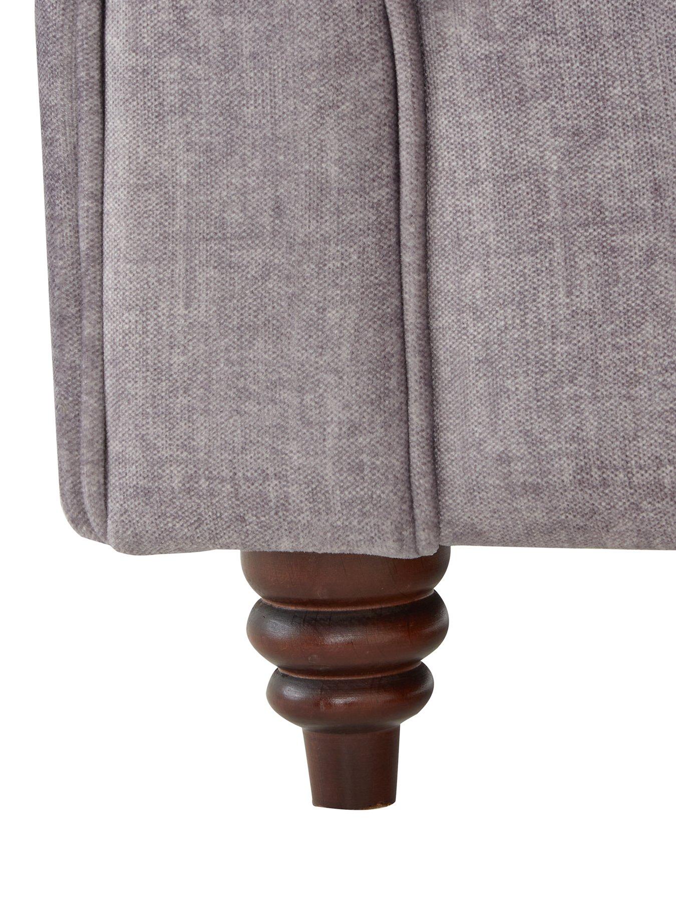 Image 5 of 7 of Very Home Laura Chesterfield&nbsp;Fabric Armchair - Grey&nbsp;- FSC&reg; Certified