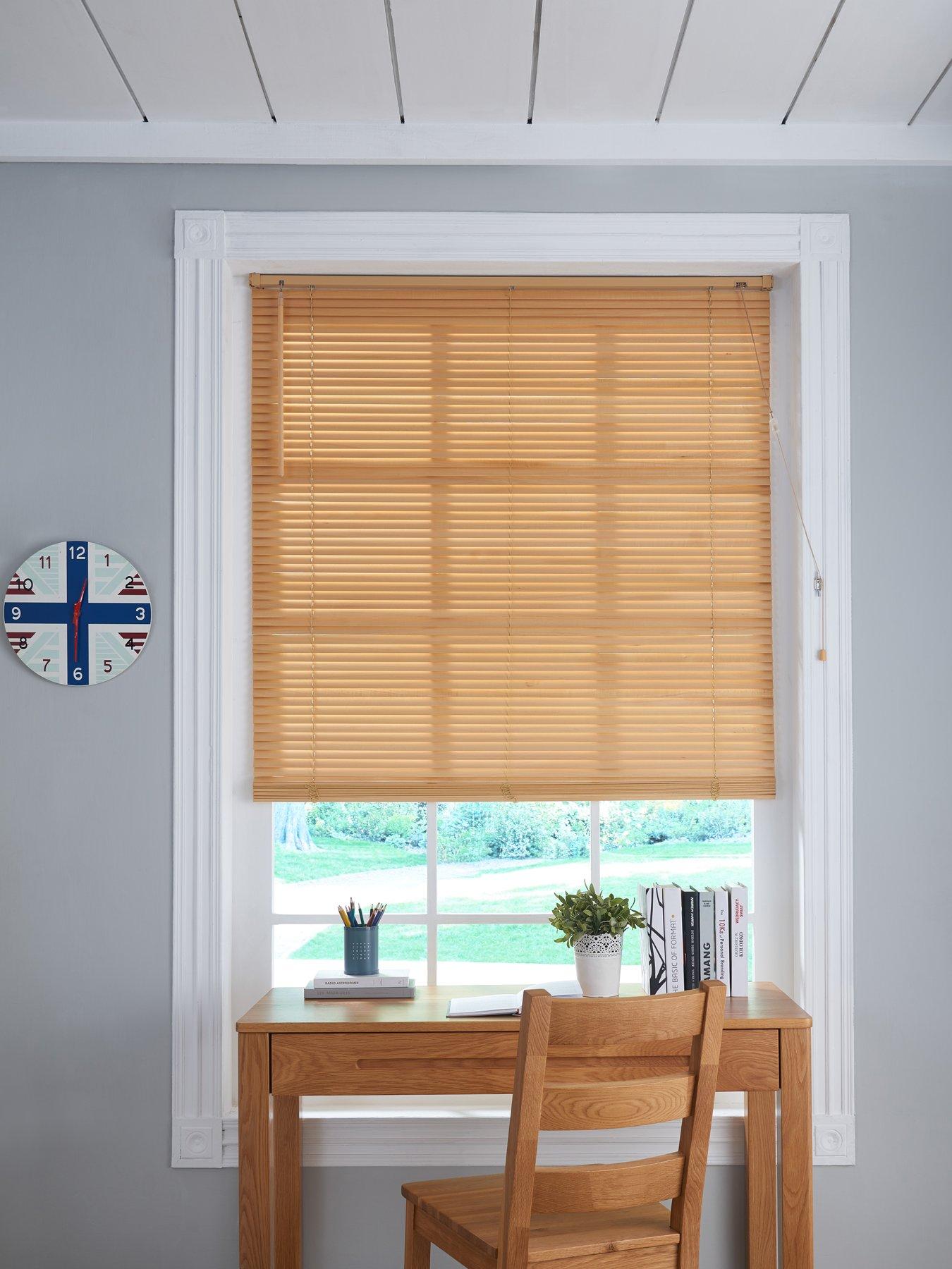 Product photograph of Homemaker 25 Mm Wooden Venetian Blind from very.co.uk
