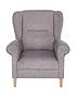  image of very-home-weston-fabric-armchair-silvernbsp--fscreg-certified
