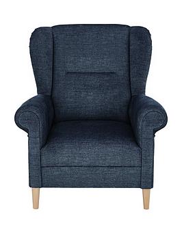 Weston Fabric Armchair - Navy