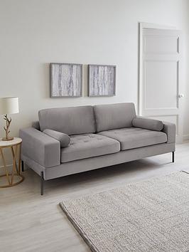 Product photograph of Very Home Versailles 3 Seater Sofa - Silver - Fsc Reg Certified from very.co.uk