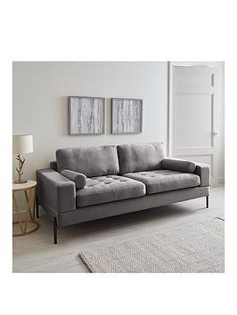Product photograph of Very Home Versailles Sofa Range - Silver - 3 Seater Sofa from very.co.uk