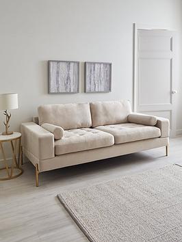 Product photograph of Very Home Versailles 3 Seater Sofa - Beige - Fsc Reg Certified from very.co.uk