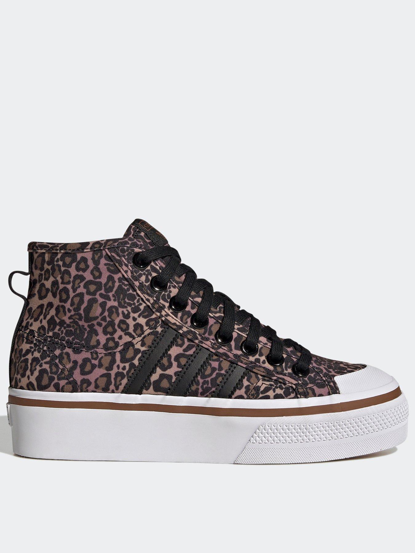 adidas Originals Nizza Platform Mid - Leopard Print | very.co.uk