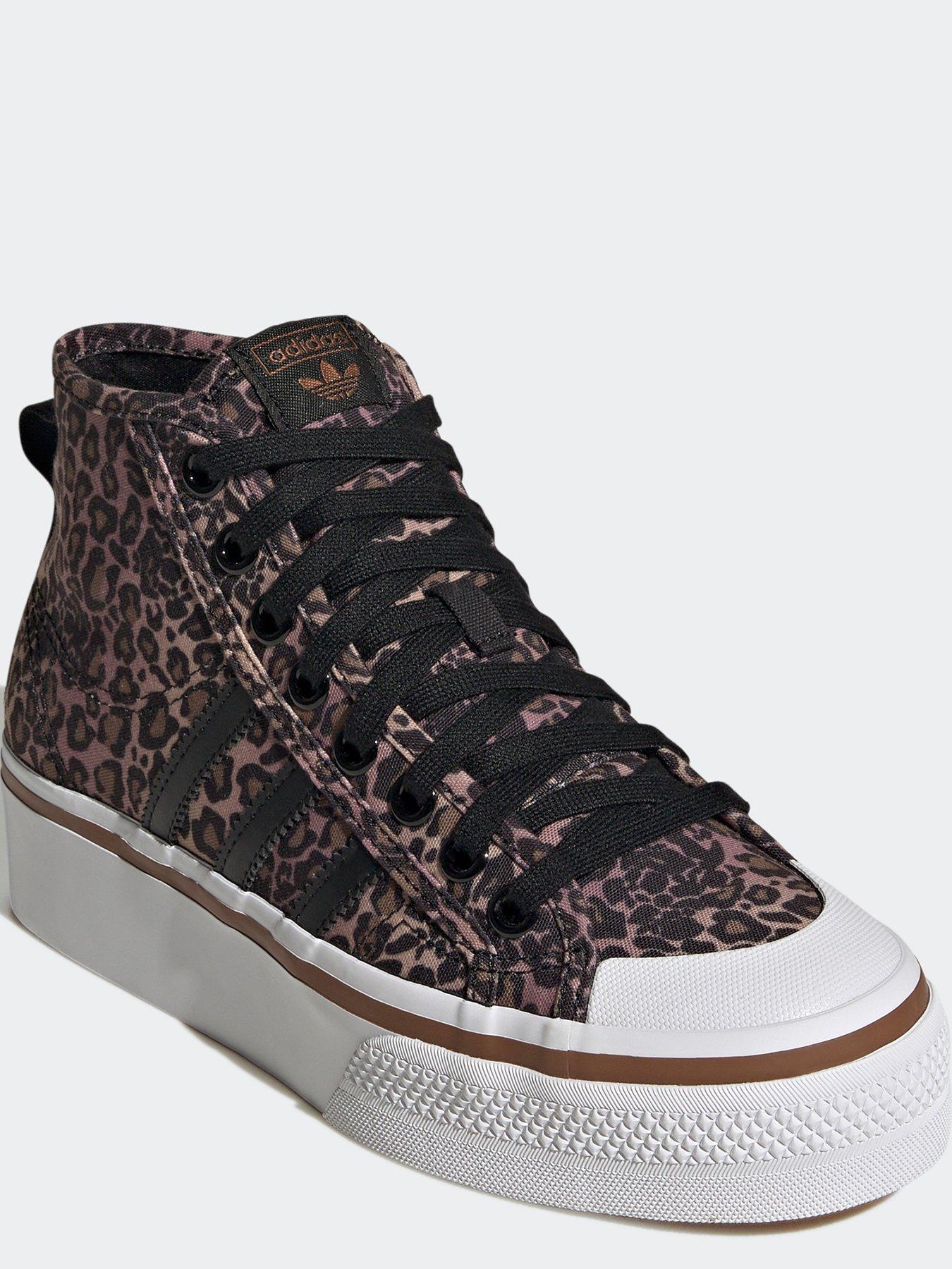adidas Originals Nizza Platform Mid - Leopard Print | very.co.uk