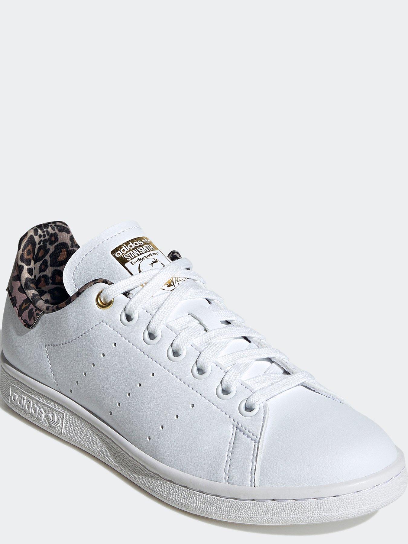 adidas Originals Stan Smith - White/Leopard | very.co.uk