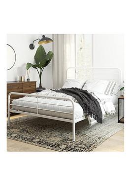 Product photograph of Queer Eye Millie King Size Metal Bed Frame from very.co.uk