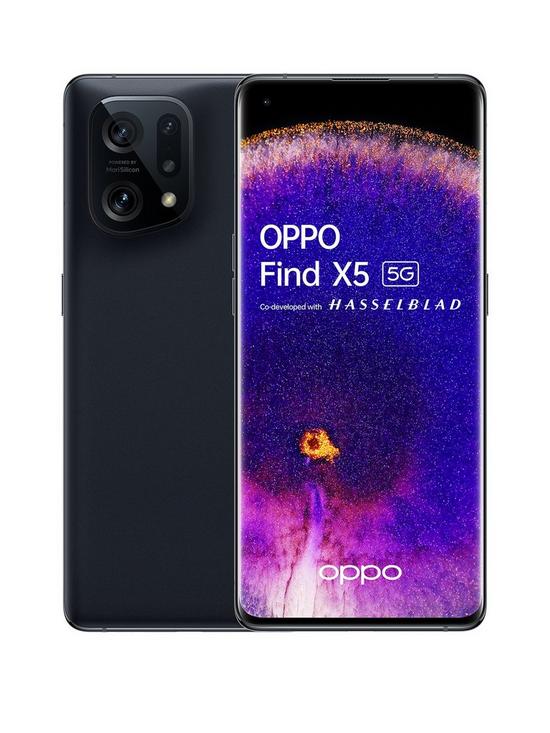 front image of oppo-find-x5-5g-256gb-black