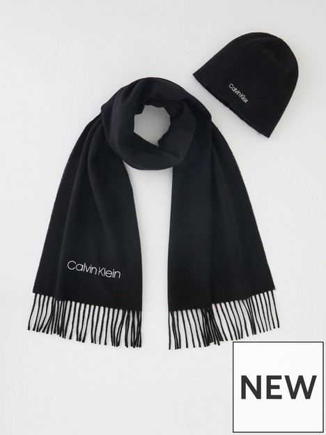 calvin-klein-basic-wool-beanie-scarf-gift-set-black